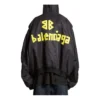 Tape Type Light bomberjakke med hætte “Black” 791103TPO041000