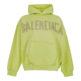 Tape Type Ripped Pocket Hættetrøje Oversized “Fluo Yellow” 744441TOVB17204