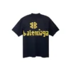 Tape Type T-shirt, medium pasform “Black Faded” 739784TOVA91055