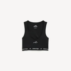 Techwear-bh-tanktop til kvinder i sort