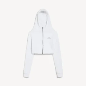 Techwear-hettetrøje til kvinder i hvid