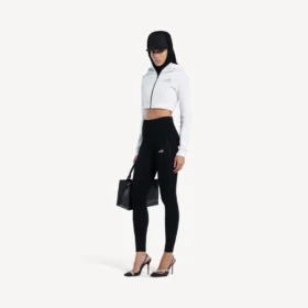 Techwear-hettetrøje til kvinder i hvid