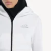 Techwear-hettetrøje til kvinder i hvid
