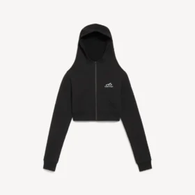Techwear-hettetrøje til kvinder i sort