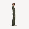 Techwear-leggings med udvidet ben til kvinder i khaki/lime