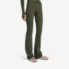 Techwear-leggings med udvidet ben til kvinder i khaki/lime
