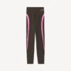 Techwear-leggings til kvinder i khakibrun/neonrosa Techwear-leggings til kvinder i khakibrun/neonrosa
