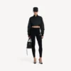 Techwear-leggings til kvinder i sort