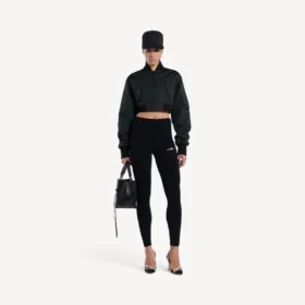 Techwear-leggings til kvinder i sort