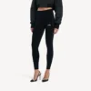 Techwear-leggings til kvinder i sort