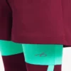 Techwear-shorts til mænd i burgundy/aqua Techwear-shorts til mænd i burgundy/aqua