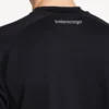 Techwear-T-shirt med korte ærmer til mænd i marineblå/hvid