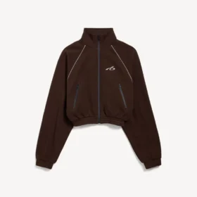 Techwear-træningsjakke til kvinder i farven moka