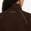 Techwear-træningsjakke til kvinder i farven moka Techwear-træningsjakke til kvinder i farven moka