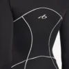 Teknisk langærmet bodysuit til kvinder i sort