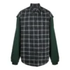 Ternet flannelskjorte med paneler “Green” 658936TCM013064