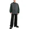 Ternet flannelskjorte med paneler “Green” 658936TCM013064