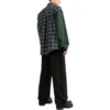 Ternet flannelskjorte med paneler “Green” 658936TCM013064