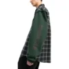 Ternet flannelskjorte med paneler “Green” 658936TCM013064