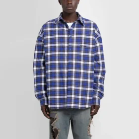 Ternet, polstret flannelskjorte “Blue” 642339TKM274202