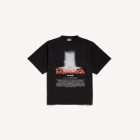 The Door oversized T-shirt til kvinder i sort The Door oversized T-shirt til kvinder i sort