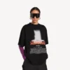 The Door oversized T-shirt til kvinder i sort