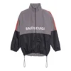 To-farvet jakke med logo-print “Grå” 534317TDO051408