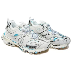 Track 1.0 Sneakers “Hvid-blå mesh og nylon med graffiti” 542023W3SRA9014