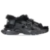 Track-sandaler “Fake Fur Black” 668560W3CQ31000