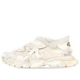 Track-sandaler “Fake Fur White” 668560W3CQ39700