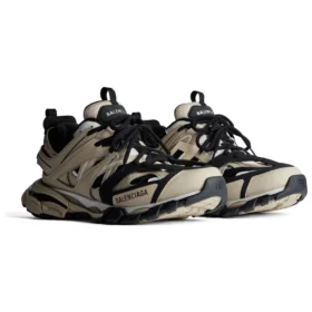 Track Sneakers “Beige og sort mesh og nylon” 542436W3AC48071