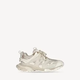 Track-sneakers til kvinder med genanvendt sål i beige
