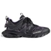 Track Sock Sneakers “Sort og lyselilla strik og nylon” 736328W3SKC1058