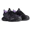 Track Sock Sneakers “Sort og lyselilla strik og nylon” 736328W3SKC1058