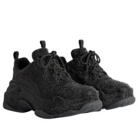 Triple S “Black Rhinestones” 524039W2TST1000