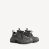 Triple S-canvas-Sneakers til mænd i sort