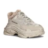 Triple S “Falsk pels – Beige” 668562W3CQ59710