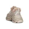 Triple S “Falsk pels – Beige” 668562W3CQ59710