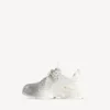 Triple S Glitter Spray-Sneakers til kvinder i hvid/sølv