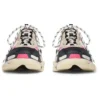 Triple S-Mules “Hvid, lyserød og sort med dobbelt skum og mesh” 755686W3SM15671