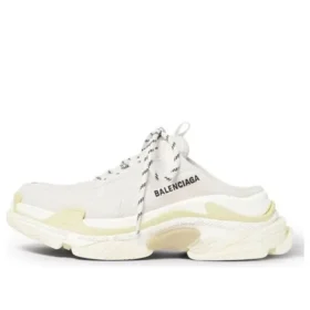 Triple S Mules “White Double Foam and Mesh” 755687W3SM29097