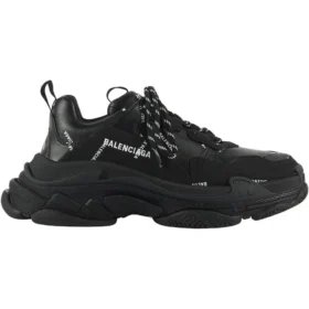 Triple S-Sneaker “Allover Logo – Black” 536737W2FA11090