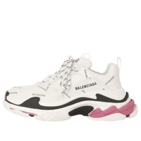 Triple S-Sneaker “Allover Logo White Pink” 524039W2FA49155