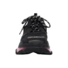 Triple S-sneaker “Clear Sole – Black Pink Neon” 541624W2FR11053