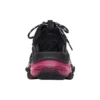Triple S-sneaker “Clear Sole – Black Pink Neon” 541624W2FR11053