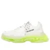 Triple S-Sneaker “Clear Sole – hvid fluo-gul” 541624W2FR19073
