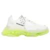 Triple S-Sneaker “Clear Sole – hvid fluo-gul” 541624W2FR19073