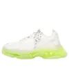 Triple S-sneaker “Clear Sole – hvid fluo-gul” 544351W2FR19073