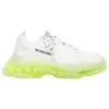 Triple S-sneaker “Clear Sole – hvid fluo-gul” 544351W2FR19073