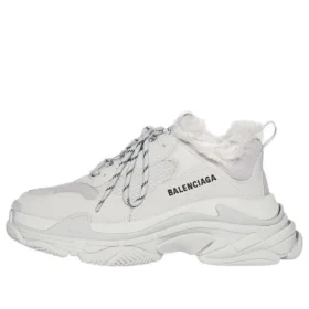 Triple S-Sneaker “Faux Fur – Grey” 668562W3CQ51210